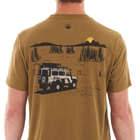 Polera Hombre Road Trip UV-Stop T-Shirt Cafe Pardo Lippi-6