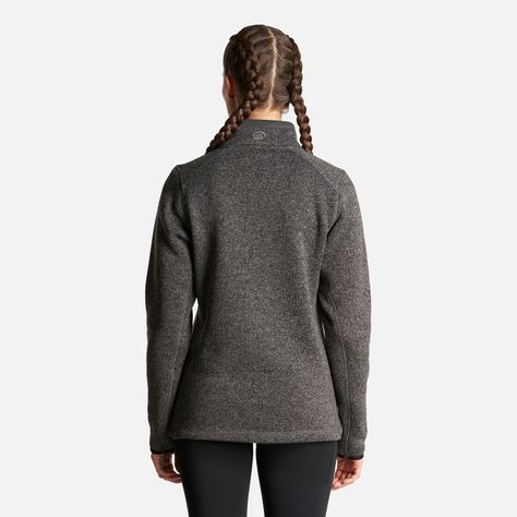 Poleron Mujer Coronado Therm-Pro Pullover Melange Negro Lippi-4