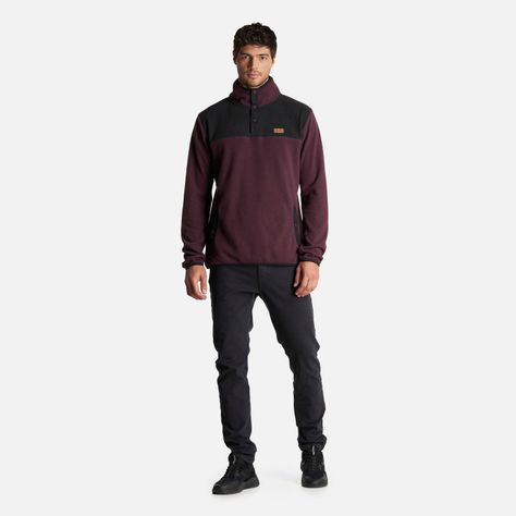 Poleron Hombre Tokerau Morado Haka Honu-6