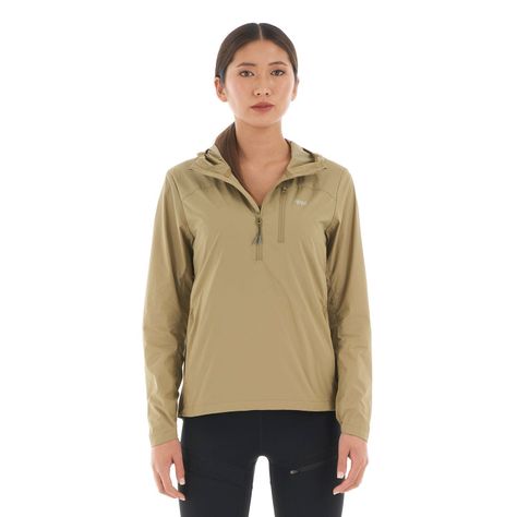 Chaqueta Mujer Spry WindBreaker 14 Zip Hoody Jacket Oliva Lippi-1