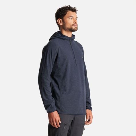 Poleron Hombre Jacaranda Nano-F 1/4 Zip Hoody Azul Marino Lippi-2