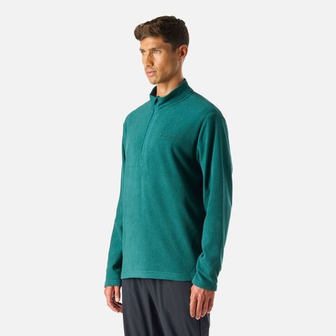 Polerón Hombre Cool Down 1/4 Zip Fleece Petroleo Vulcano-1