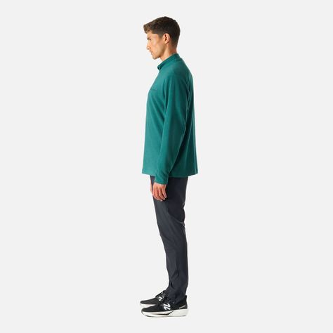 Polerón Hombre Cool Down 1/4 Zip Fleece Petroleo Vulcano-2