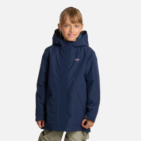 Chaqueta Niña Cold Place B-Dry Hoody Azul Marino Lippi I25-0