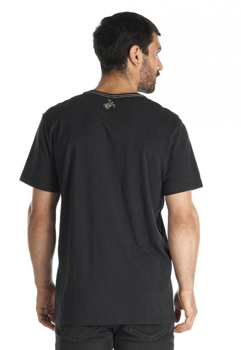 Polera Hombre Polo Negro Haka Honu V22-5