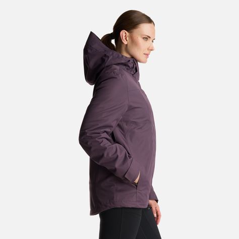 Chaqueta Mujer Tres Cruces Fusion-3 Hoody Jacket Morado Oscuro Lippi-3