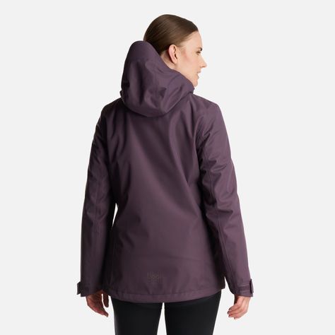 Chaqueta Mujer Tres Cruces Fusion-3 Hoody Jacket Morado Oscuro Lippi-4