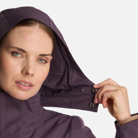 Chaqueta Mujer Tres Cruces Fusion-3 Hoody Jacket Morado Oscuro Lippi-5