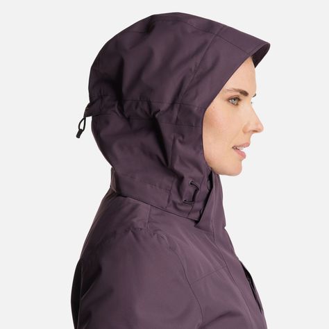 Chaqueta Mujer Tres Cruces Fusion-3 Hoody Jacket Morado Oscuro Lippi-6