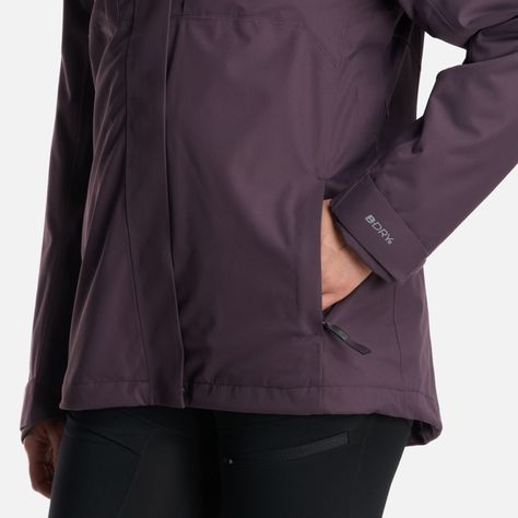 Chaqueta Mujer Tres Cruces Fusion-3 Hoody Jacket Morado Oscuro Lippi-9