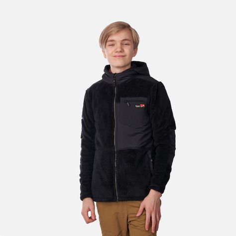 Chaqueta Teen Girl Bear Shaggy-Pro Hoody Jacket Negro Lippi-1