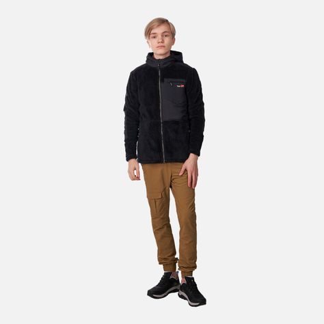 Chaqueta Teen Girl Bear Shaggy-Pro Hoody Jacket Negro Lippi-5