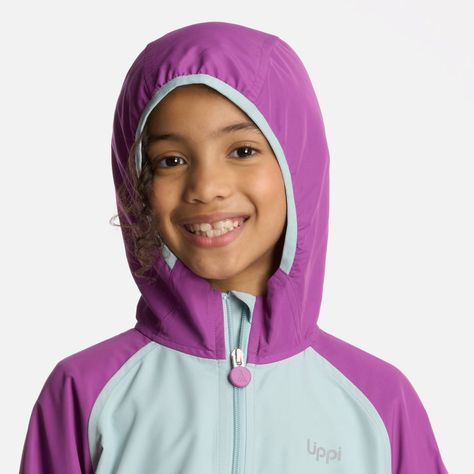 Chaqueta Niña Nightfall WindBreaker Hoody Morado Lippi-3