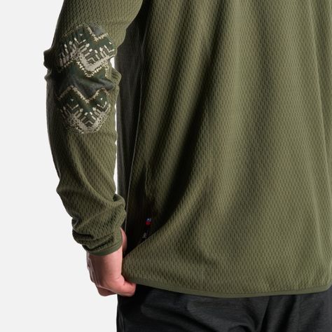 Poleron Hombre Taina Verde Grisaceo Haka Honu-5