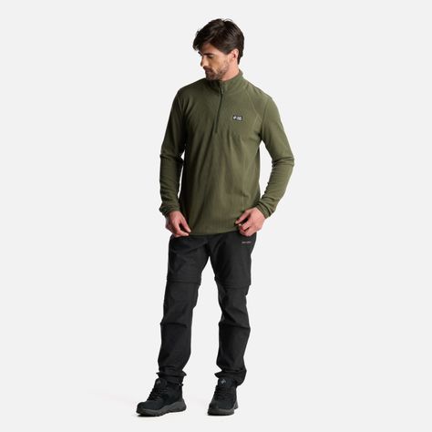 Poleron Hombre Taina Verde Grisaceo Haka Honu-6