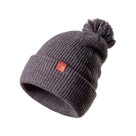 Gorro Unisex Fly Line Pom Blend-Pro Beanie Gris Oscuro Lippi V19-0