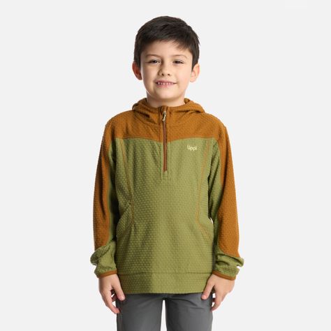Polerón Niño Saltamontes Nano-F 1/4 Zip Mostaza Lippi V25-0