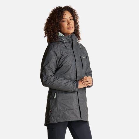 Chaqueta Mujer Perro Guapo Negro/Jade Haka Honu-2