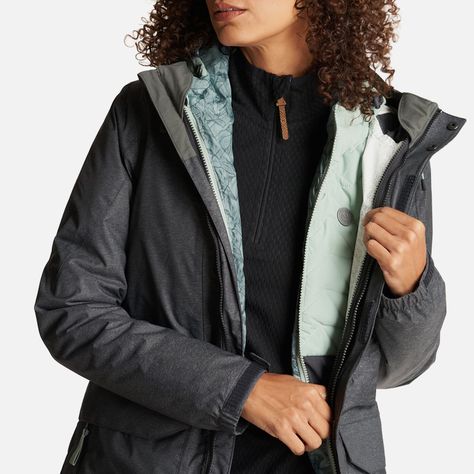 Chaqueta Mujer Perro Guapo Negro/Jade Haka Honu-8