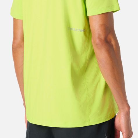 Polera Hombre Built To Move T-Shirt Verde Lima Vulcano-5