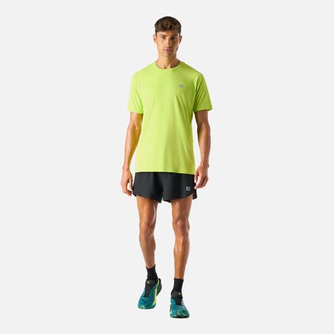 Polera Hombre Built To Move T-Shirt Verde Lima Vulcano-6