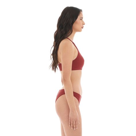 Traje de Baño Mujer Fondo de bikini Vino Haka Honu-3