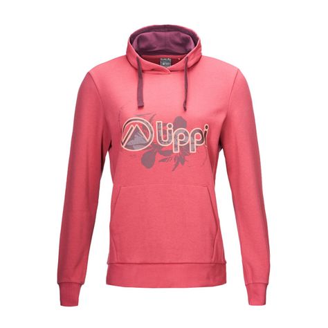 Poleron Mujer Insigne Hoody Sweatshirt Rosa Oscuro Lippi V22-0