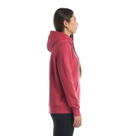 Poleron Mujer Insigne Hoody Sweatshirt Rosa Oscuro Lippi V22-3