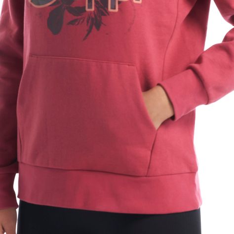 Poleron Mujer Insigne Hoody Sweatshirt Rosa Oscuro Lippi V22-7
