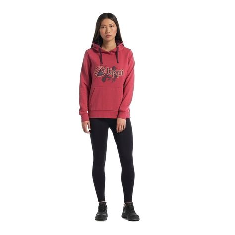 Poleron Mujer Insigne Hoody Sweatshirt Rosa Oscuro Lippi V22-8