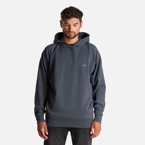 Poleron Hombre Insigne Hoody Sweatshirt Back Print Azul Noche Lippi-1