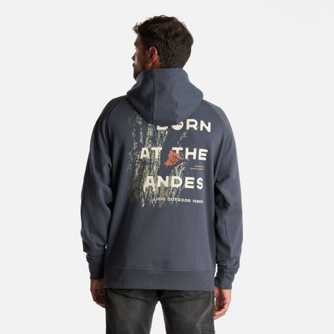 Poleron Hombre Insigne Hoody Sweatshirt Back Print Azul Noche Lippi-3