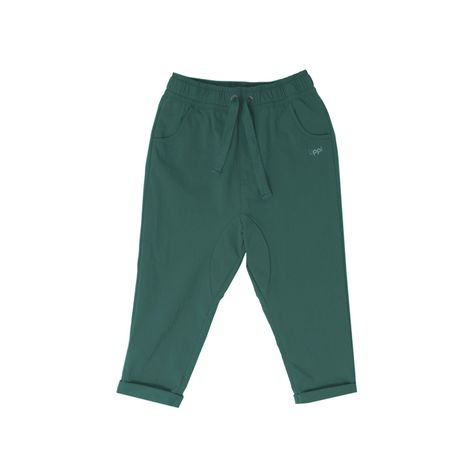 Pantalon Baby Boy Relaxed Pants Oliva Oscuro Lippi-0