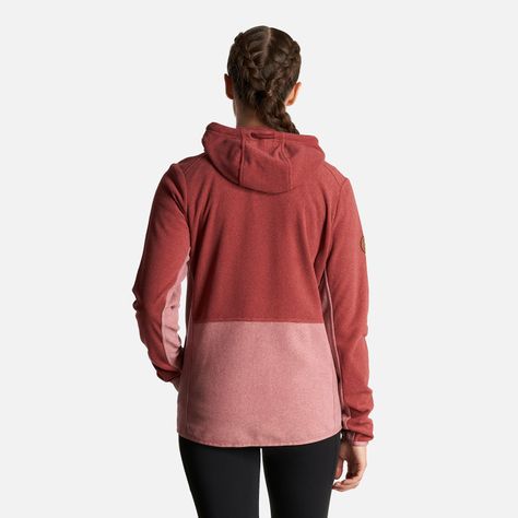 Poleron Mujer Stripes Nano-F Full Zip Hoody Ladrillo Lippi-3