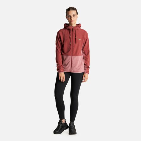 Poleron Mujer Stripes Nano-F Full Zip Hoody Ladrillo Lippi-6