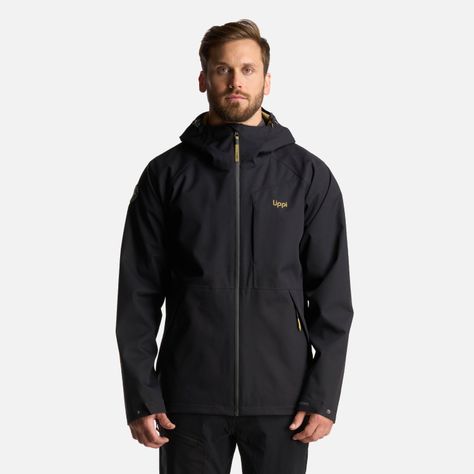 Chaqueta Hombre Massif B-Dry Hoody Jacket Negro Lippi-1