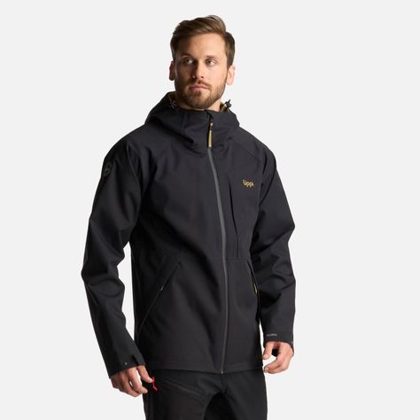 Chaqueta Hombre Massif B-Dry Hoody Jacket Negro Lippi-2