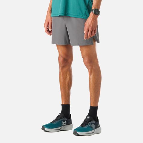 Shorts Hombre Tempo 5" Shorts Gris Medio Vulcano-1