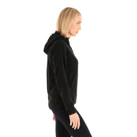 Poleron Mujer Jacaranda Nano-F 14 Zip Hoody Negro Lippi V23-3