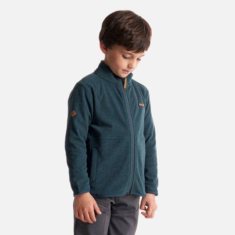Poleron Niño Stripes Nano-F Full Zip Azul Noche Lippi-2