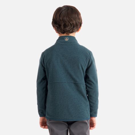 Poleron Niño Stripes Nano-F Full Zip Azul Noche Lippi-3