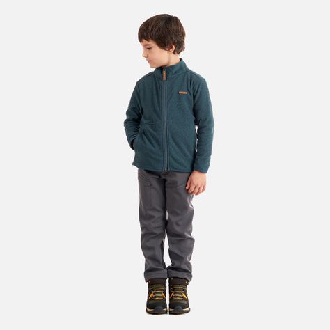 Poleron Niño Stripes Nano-F Full Zip Azul Noche Lippi-6