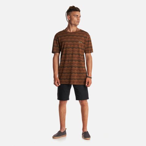Polera Hombre Bi-Curioso Print Mostaza Haka Honu-5