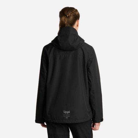 Chaqueta Mujer Shield B-Dry Hoody Jacket Negro Lippi I25-2