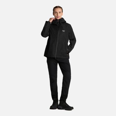 Chaqueta Mujer Shield B-Dry Hoody Jacket Negro Lippi I25-8