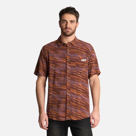 Camisa Hombre Anameizon Print Vino Haka Honu-0