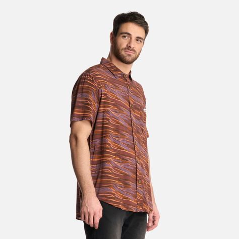 Camisa Hombre Anameizon Print Vino Haka Honu-1