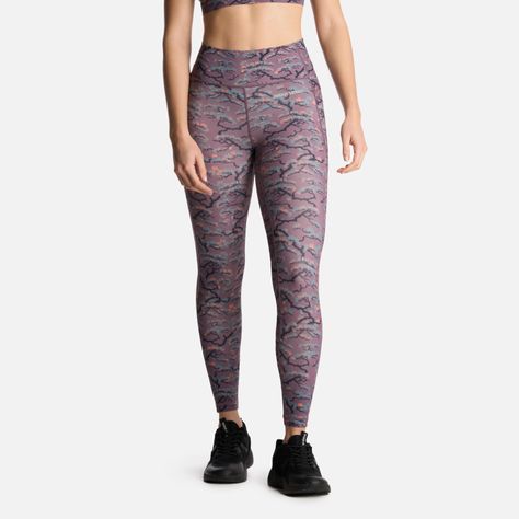 Calza Mujer Coihue Larga Print Morado Claro Haka Honu-0