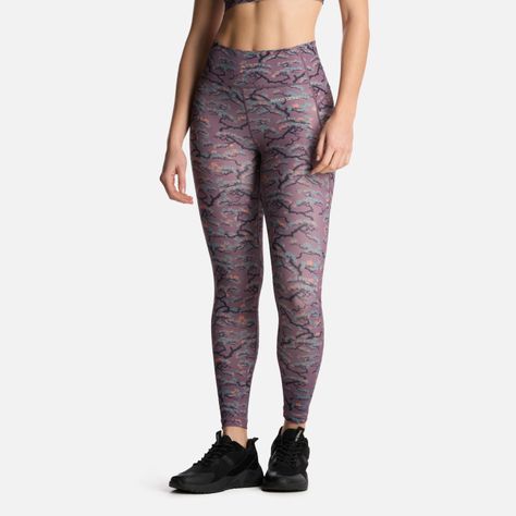 Calza Mujer Coihue Larga Print Morado Claro Haka Honu-1