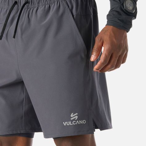 Shorts Hombre Tempo 2-in-1 7" Shorts Grafito Vulcano-4